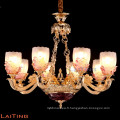 Lustre en bougie d&#39;or couvre lustre en verre de murano 88715